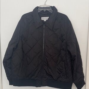 Ava & Viv Black Quilted Jacket size 1X